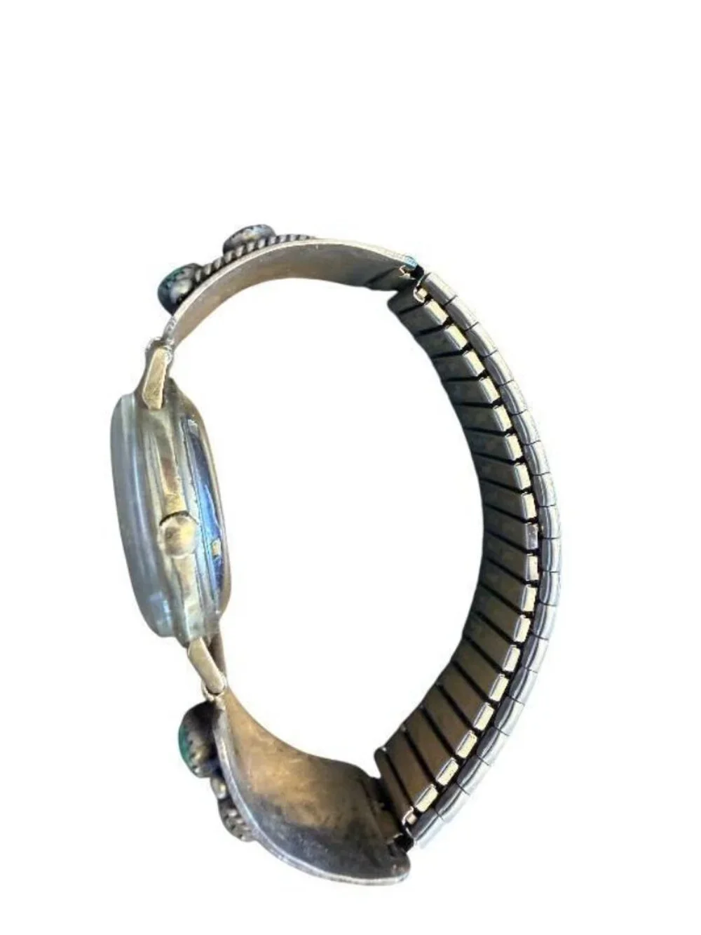 Vintage Hamilton Automatic Wristwatch with Turquoise and Sterling Silver Band